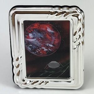 Miniature Glossy "Lunar Landing" Print with Frame by artist Jason Girard